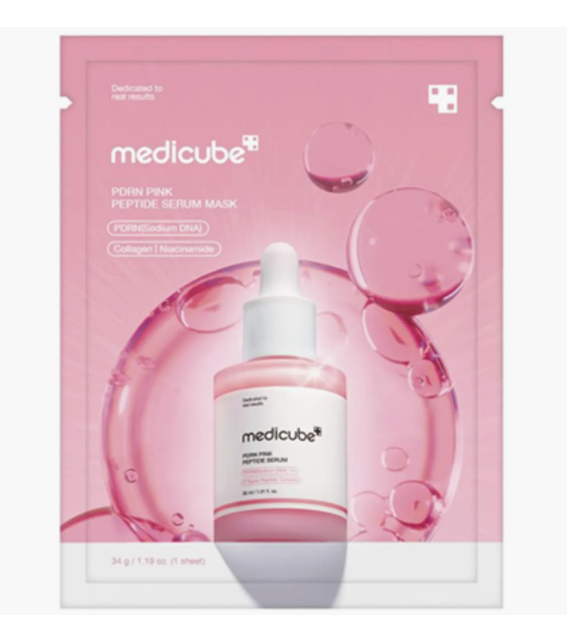 MEDICUBE PDRN Pink Peptide Serum Mask Sheet Mask 1 Sheet
